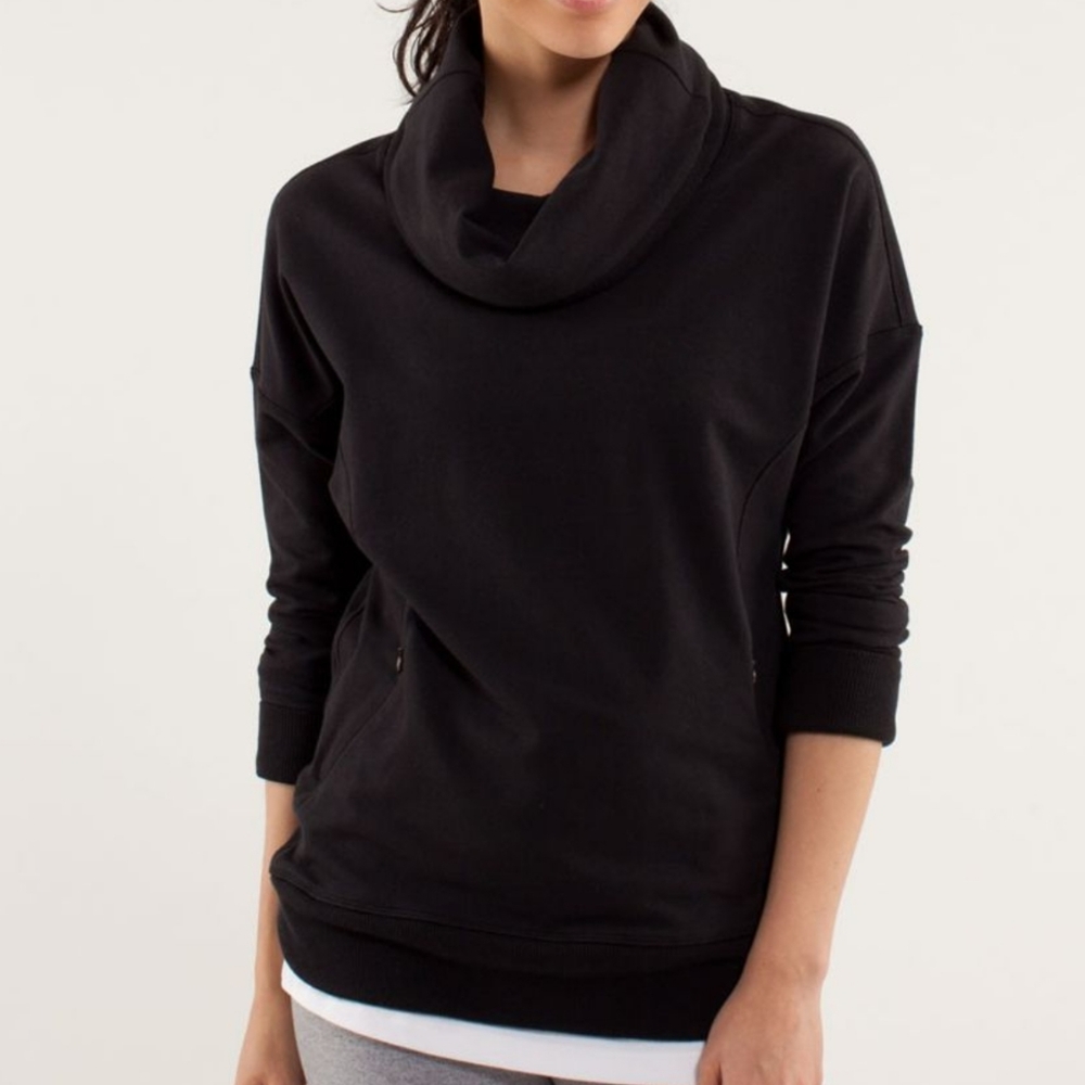 Lululemon rest day pullover sweatshirt black 4